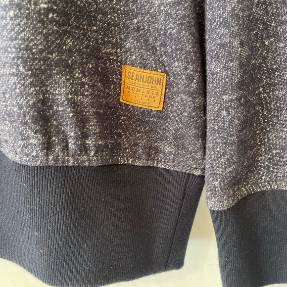 SEAN JOHN Mixed Patch Cowl Neck Sweater EUC - Picture 4 of 6